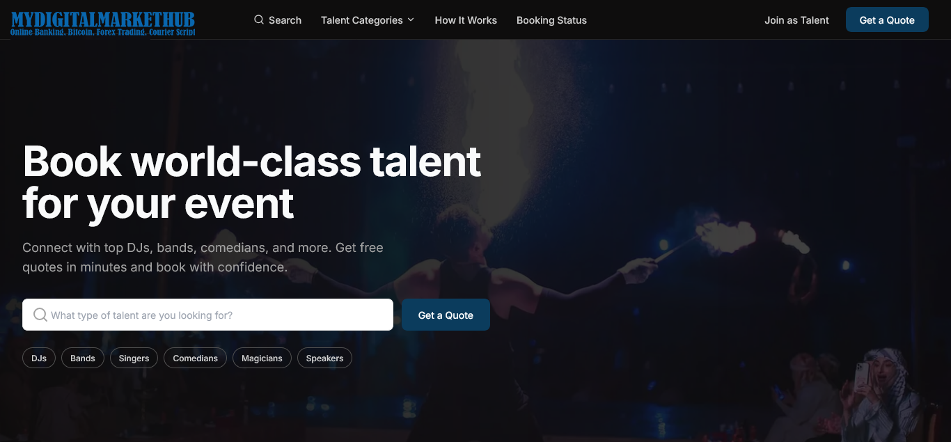 StarBridge Pro – Complete Celebrity Booking and Talent Management Platform PHP script