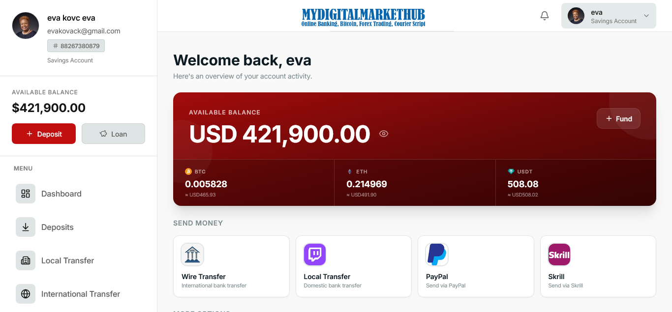 Velmora Banking System - Advanced Online Banking Script With Grant Application Feature PHP script