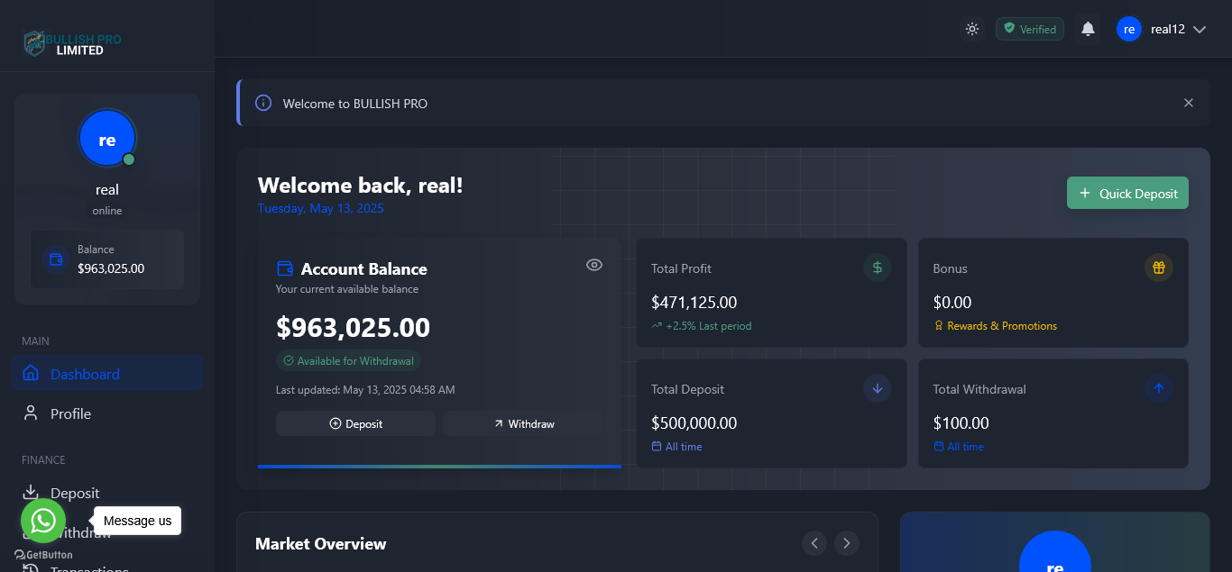Bullish Pro - Ultimate Crypto Investment and Bitcoin Broker Script With  Swap Crypto Feature - Premium Scripts, Templates & Plugins for Every Project