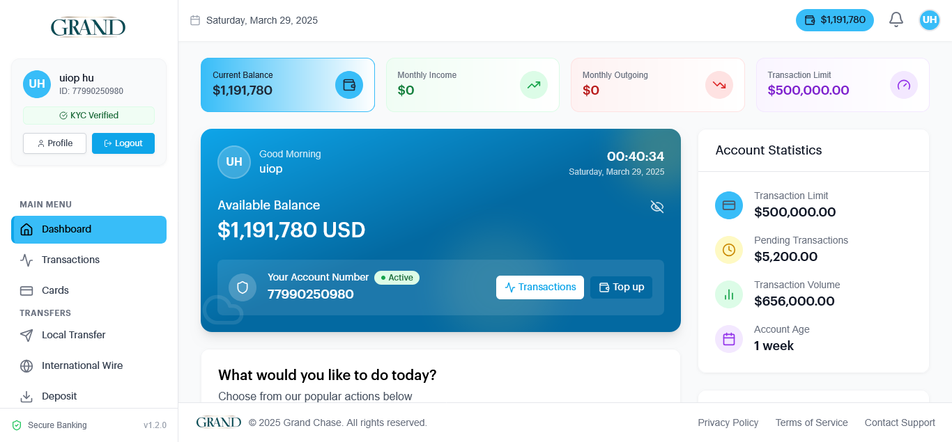 GrandChase - Premium Online Banking Script With Transaction Backdate and Billing Codes PHP script