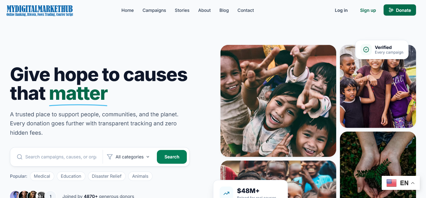 DonatePro – Ultimate Donation and Fundraising Script PHP script