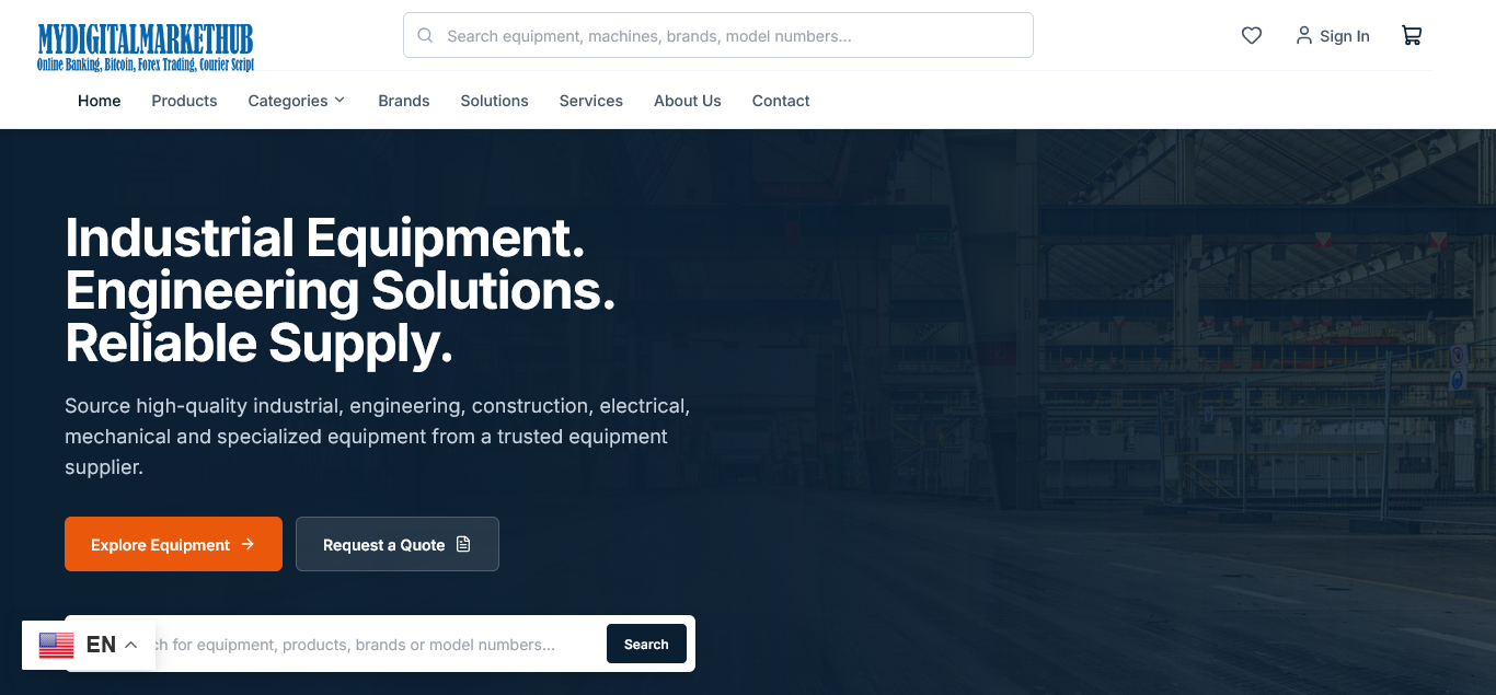EquipMart Pro – Equipment Selling Website Laravel PHP Script PHP script