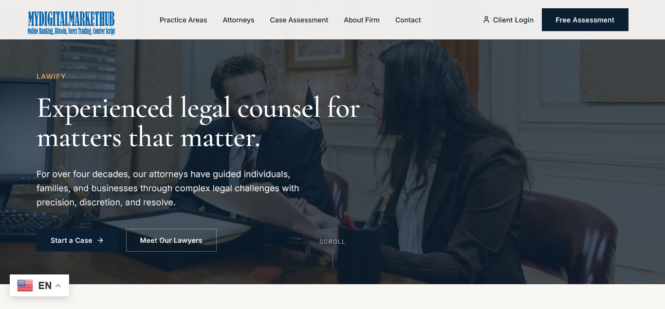 Lawify – Law Firm Case Management Script PHP script