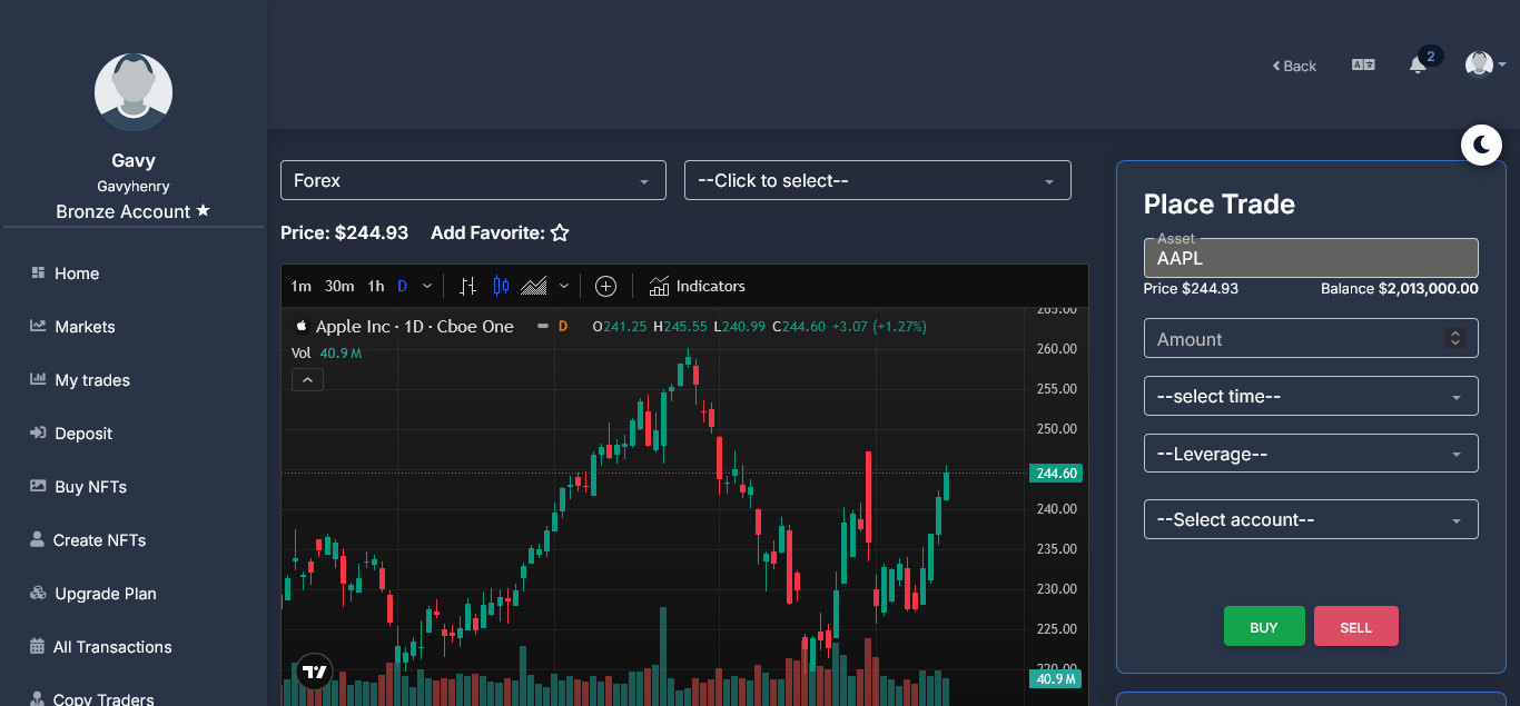 Funtrade v8.2 - Premium Crypto, Indices, Stock, Forex Trading Script With NFT Marketplace and Copy Trader PHP script