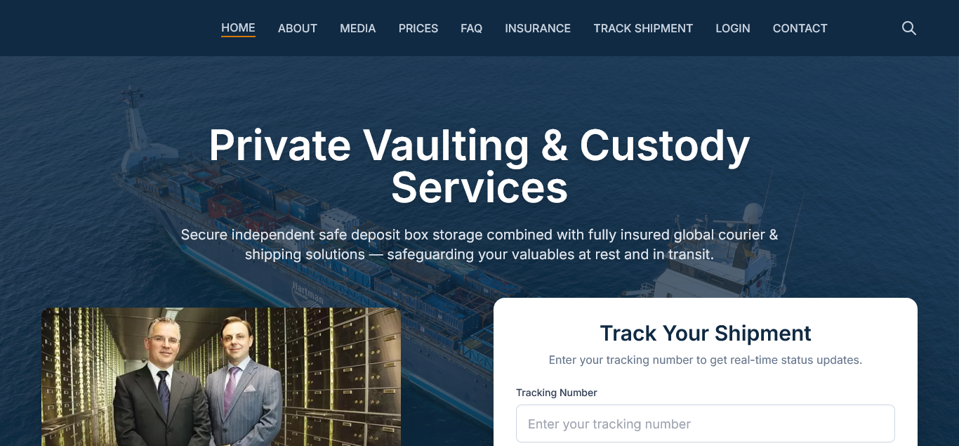 FortiVault Pro – Ultimate Private Vaulting, Asset Custody and Shipment Tracking System PHP script